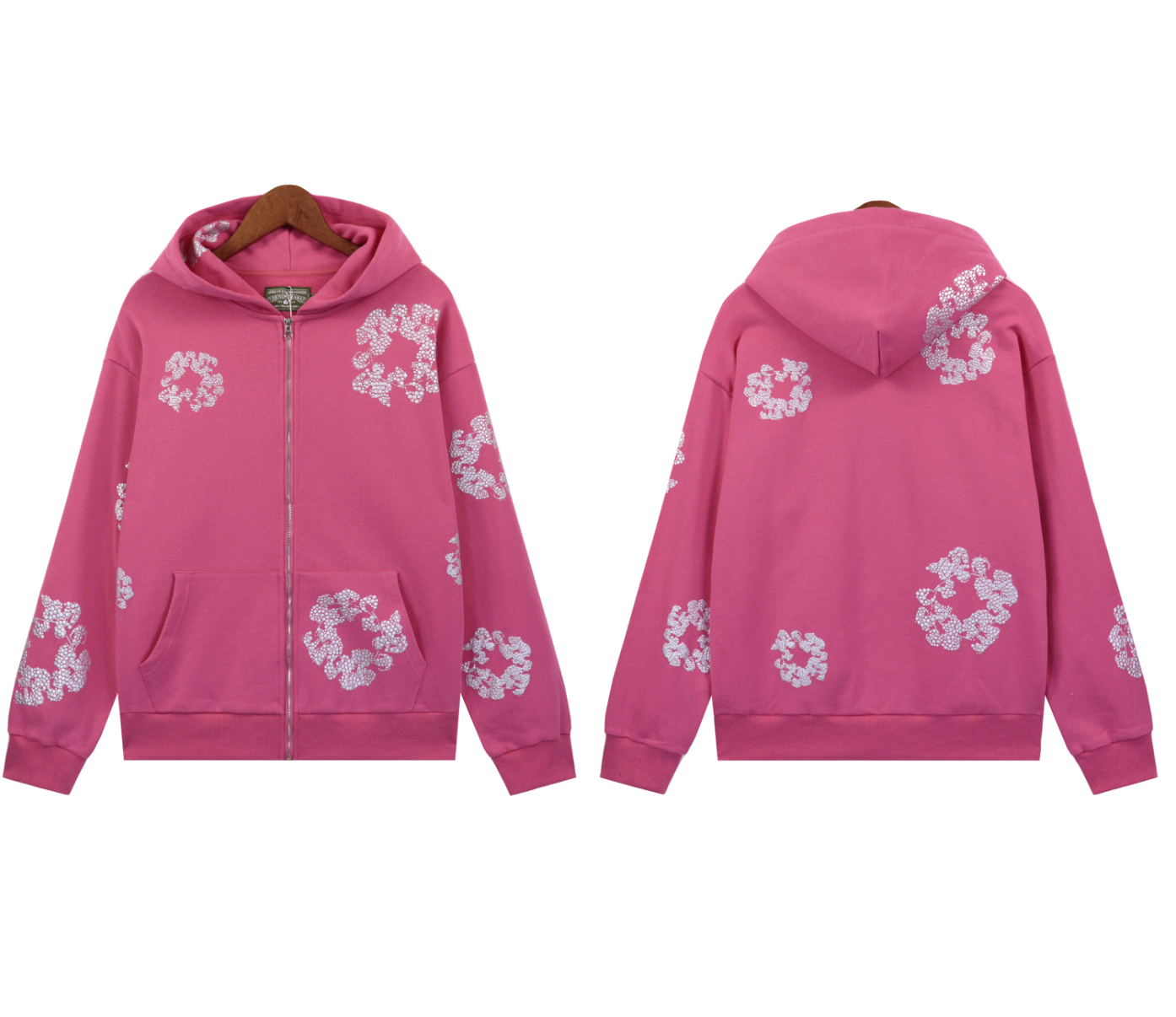 HOODIE ZIPPER DENIM TEARS CASHMERE SWAROVSKI
