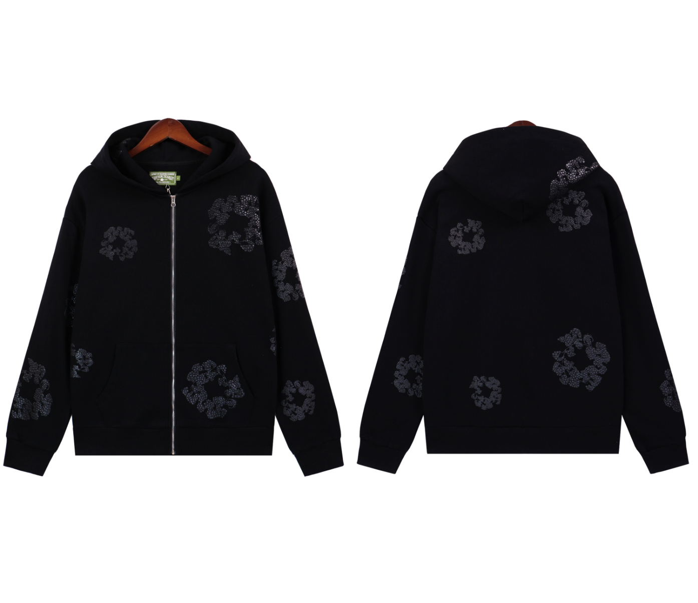 HOODIE ZIPPER DENIM TEARS CASHMERE SWAROVSKI