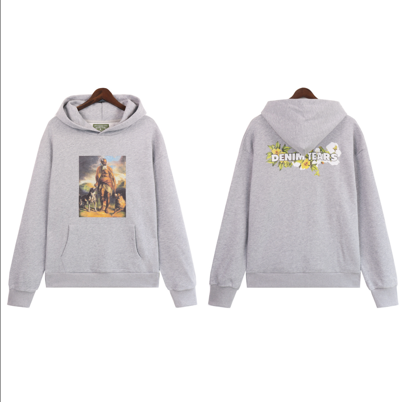 HOODIE DENIM TEARS FLORAL LOGO