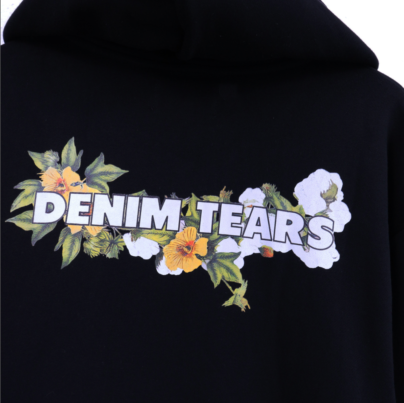 HOODIE DENIM TEARS FLORAL LOGO