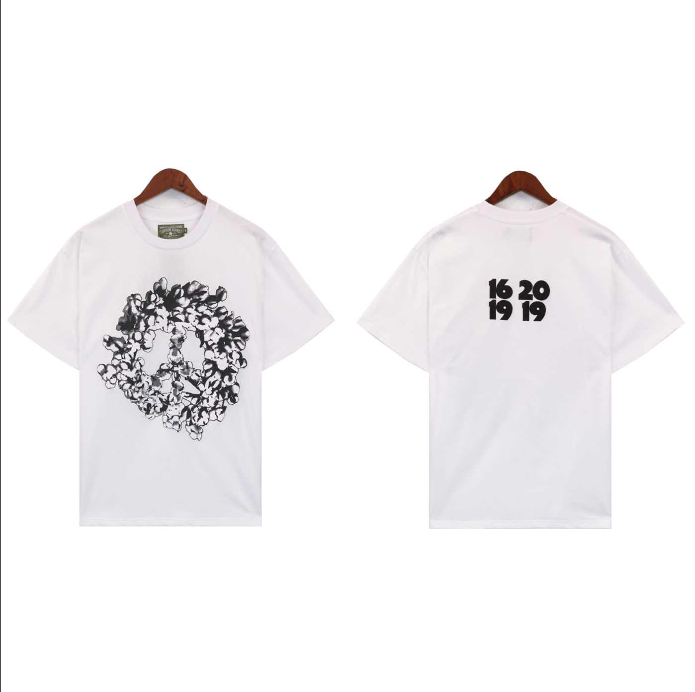 PLAYERA DENIM TEARS COTTON WREATH PEACE