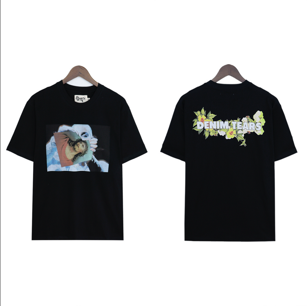 PLAYERA DENIM TEARS FLORAL LOGO