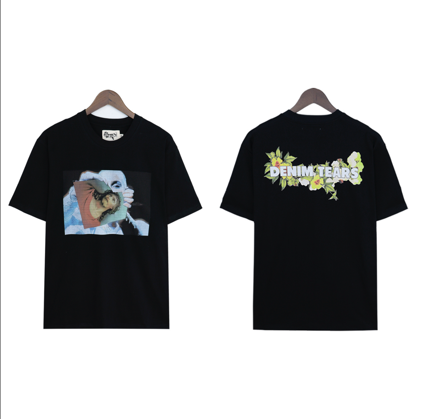 PLAYERA DENIM TEARS FLORAL LOGO