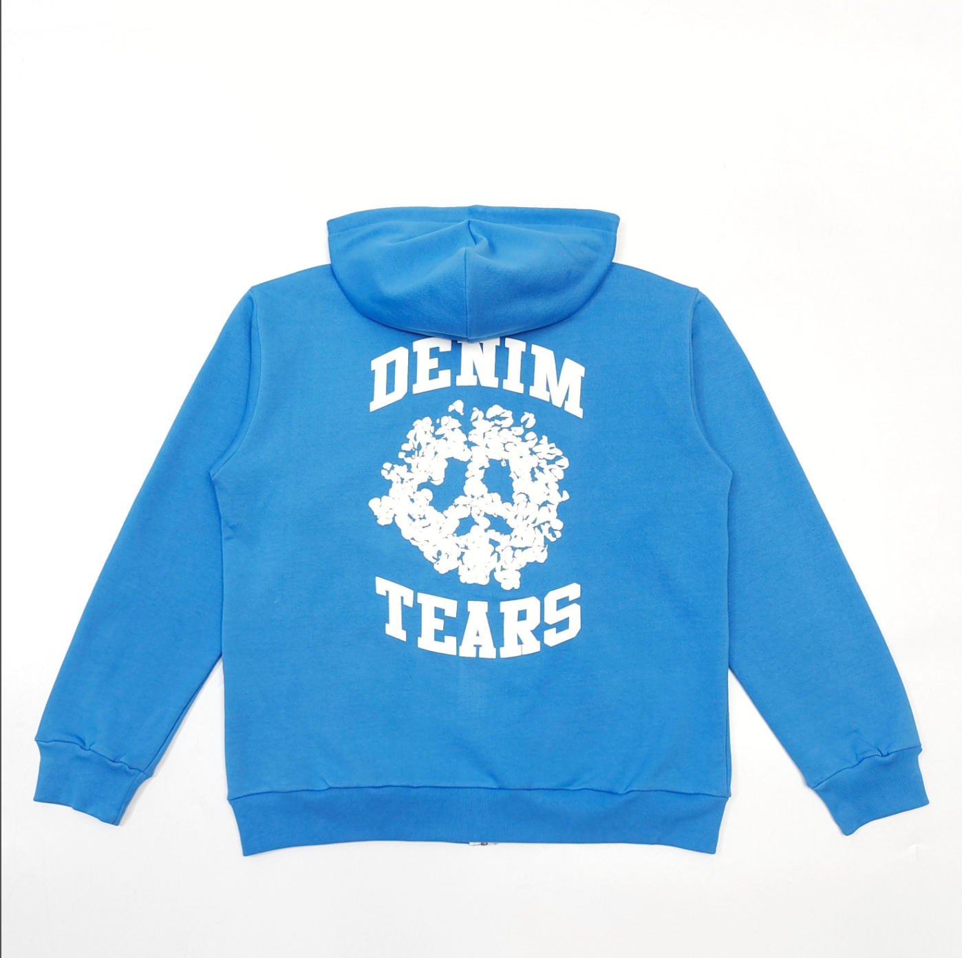 HOODIE ZIPPER DENIM TEARS COTTON WREATH PEACE