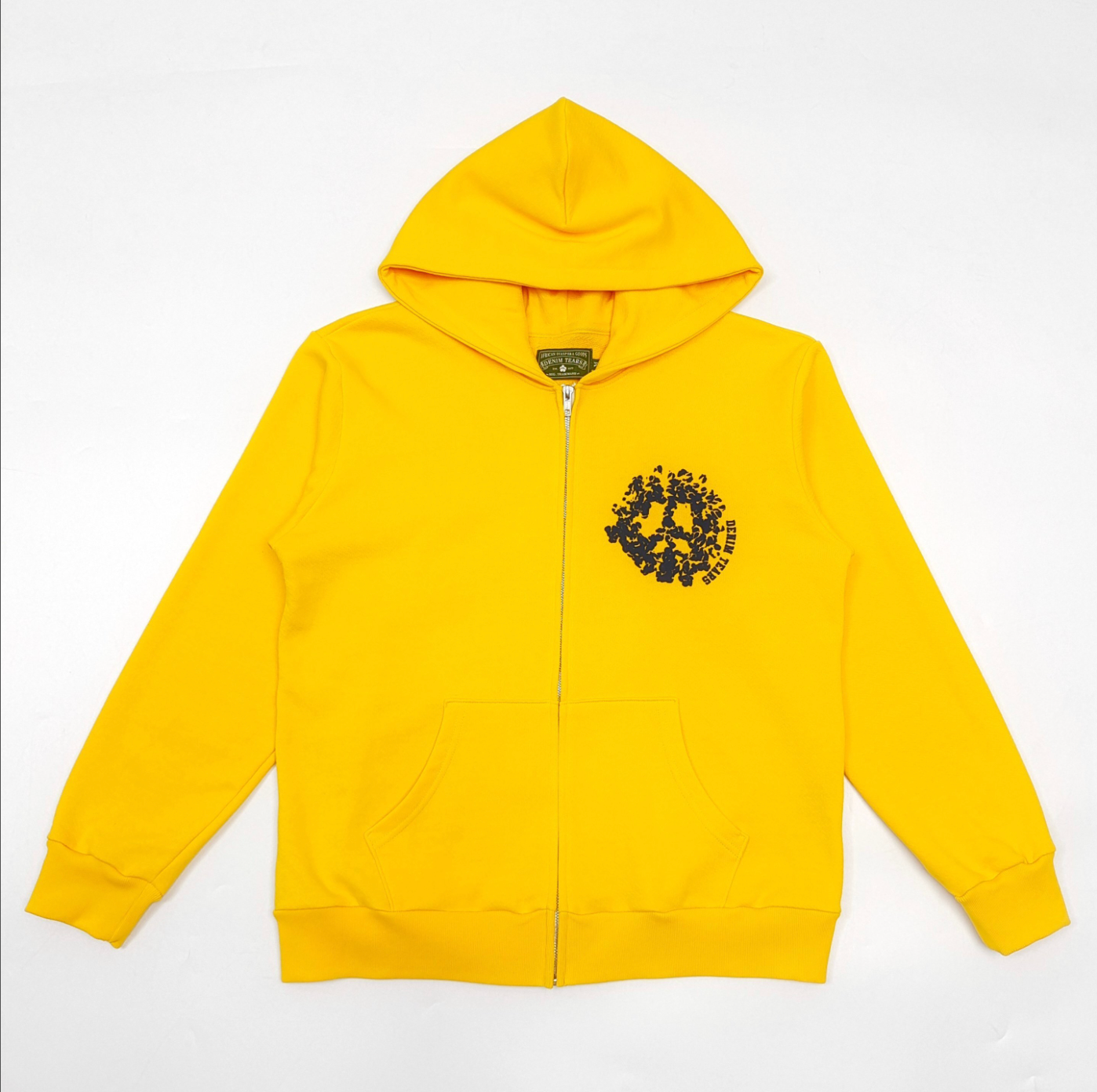 HOODIE ZIPPER DENIM TEARS COTTON WREATH PEACE