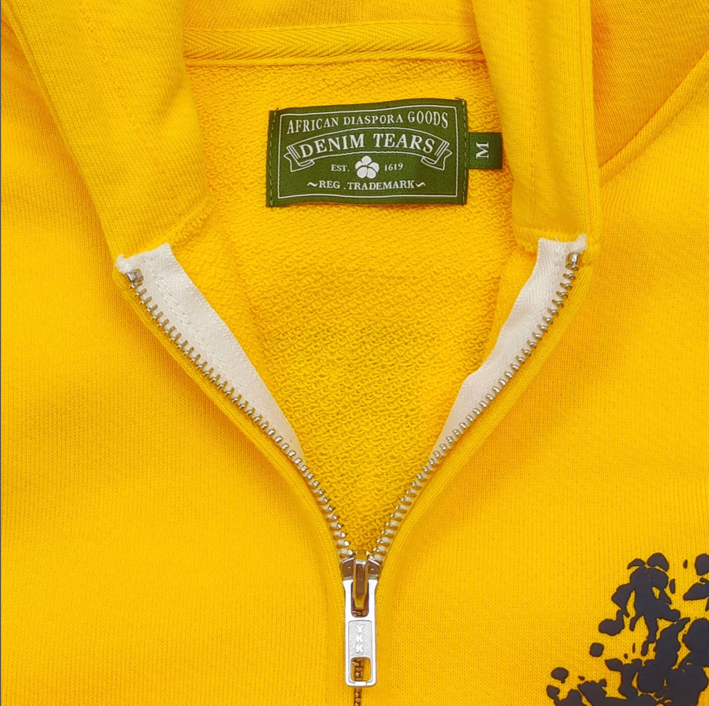 HOODIE ZIPPER DENIM TEARS COTTON WREATH PEACE