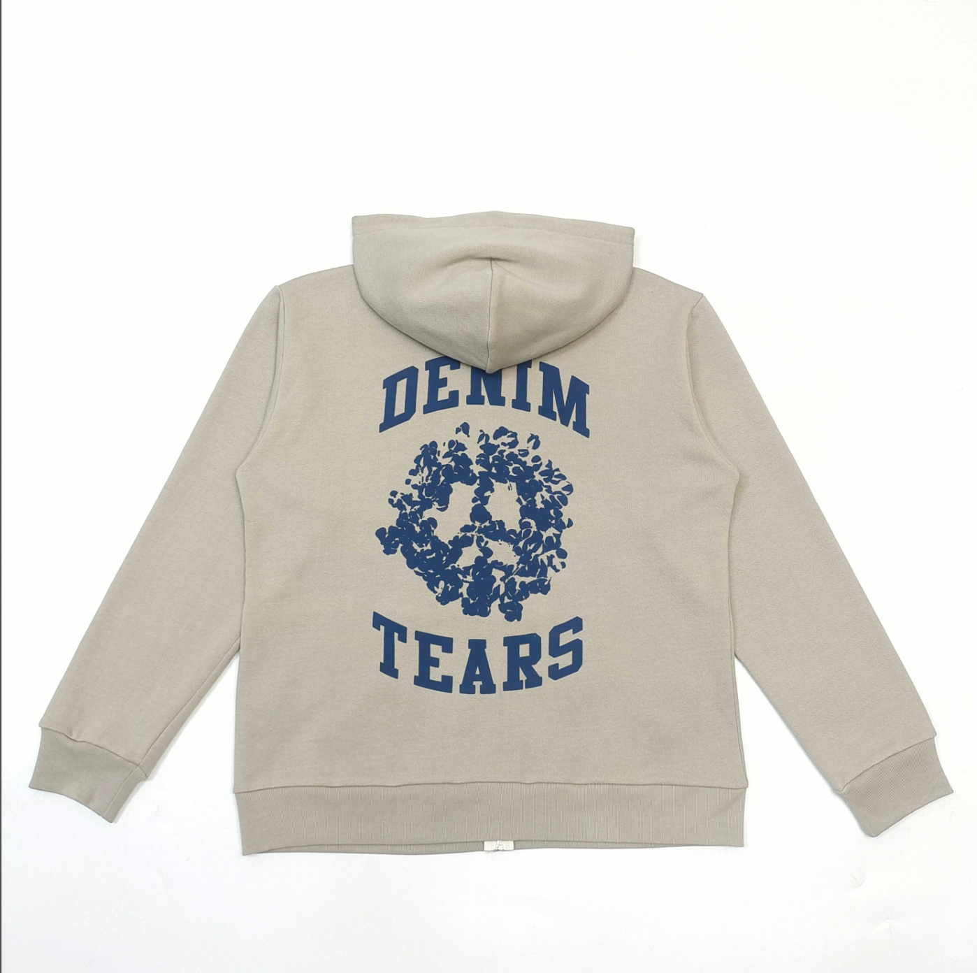 HOODIE ZIPPER DENIM TEARS COTTON WREATH PEACE