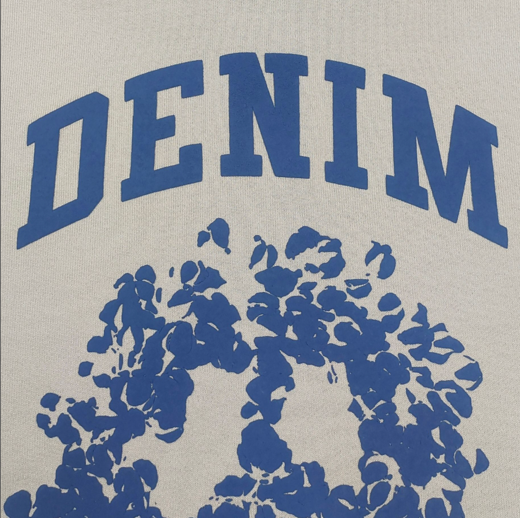 HOODIE ZIPPER DENIM TEARS COTTON WREATH PEACE