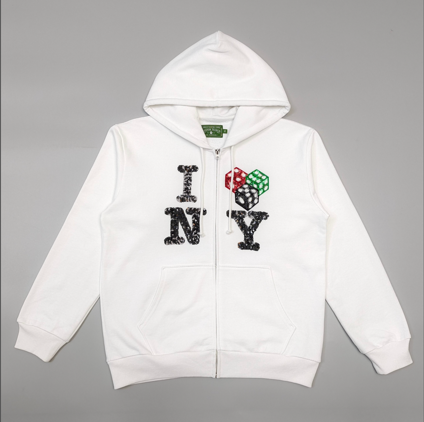 HOODIE ZIPPER DENIM TEARS CEE-LO NY