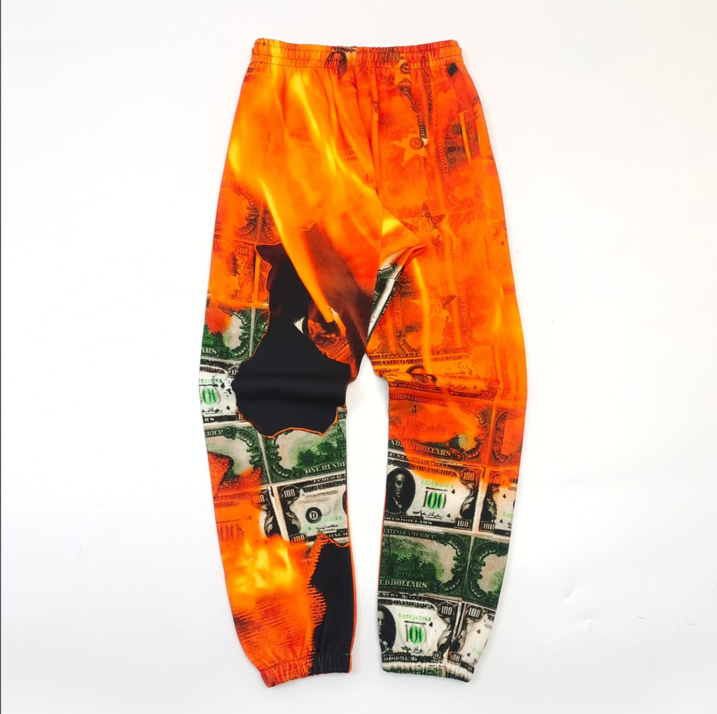 PANTS DENIM TEARS BURN IT ALL