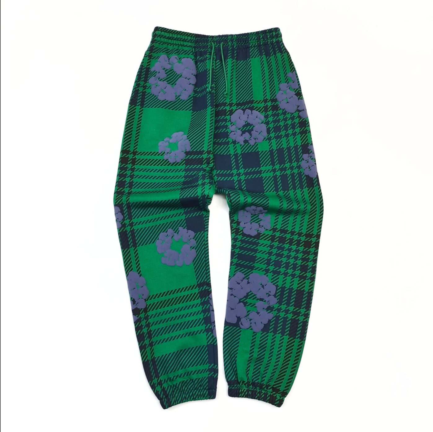 PANTS DENIM TEARS A CUADROS