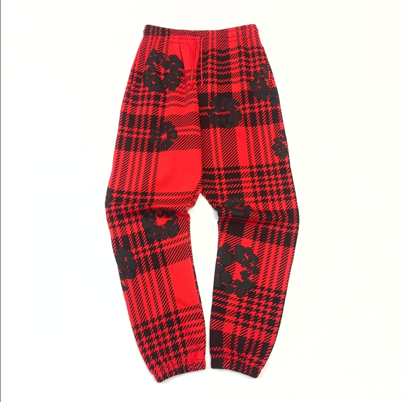 PANTS DENIM TEARS A CUADROS