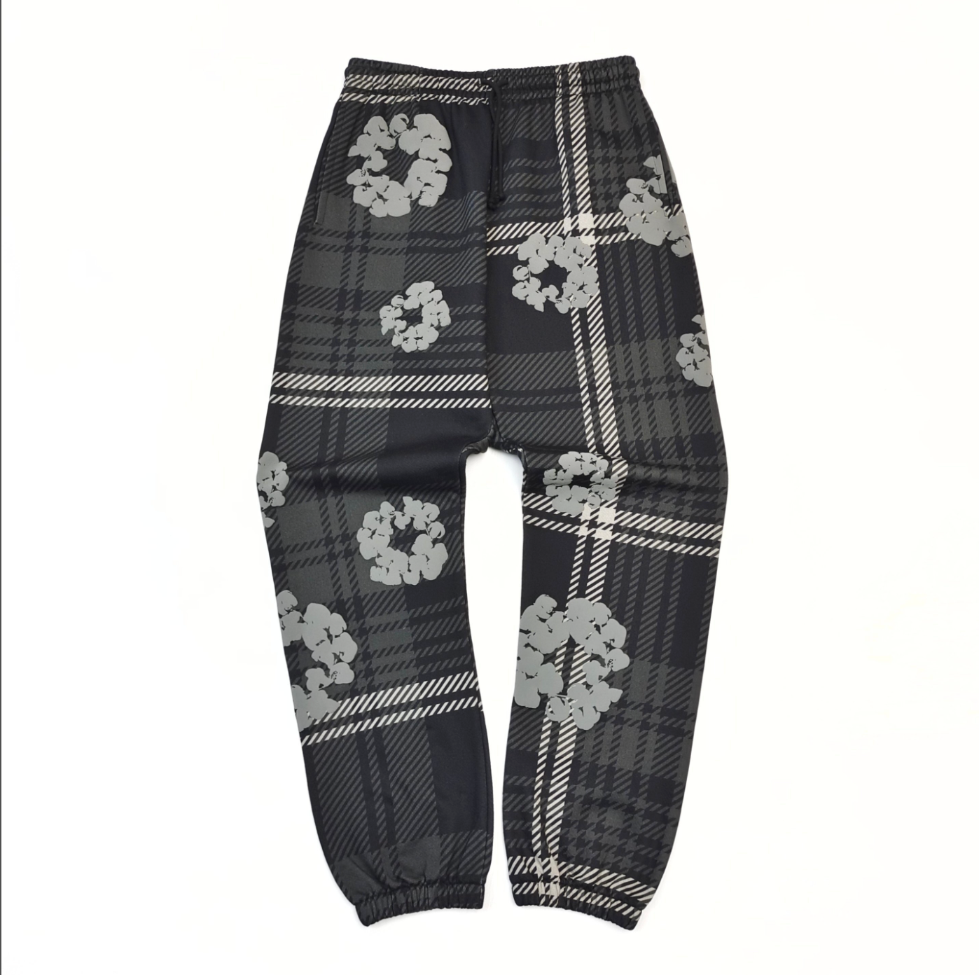 PANTS DENIM TEARS A CUADROS