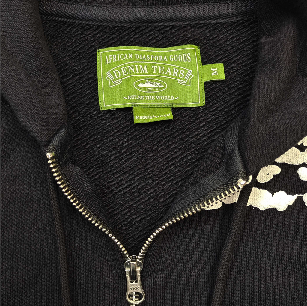 HOODIE ZIPPER DENIM TEARS X CORTEIZ