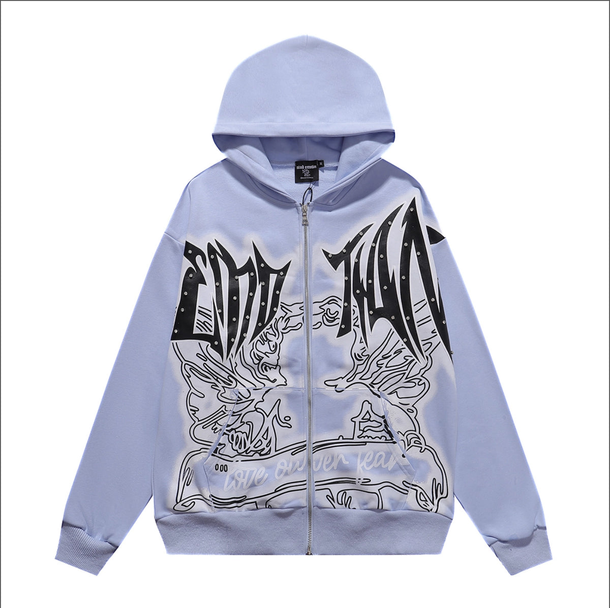HOODIE ZIPPER MIXED EMOTION