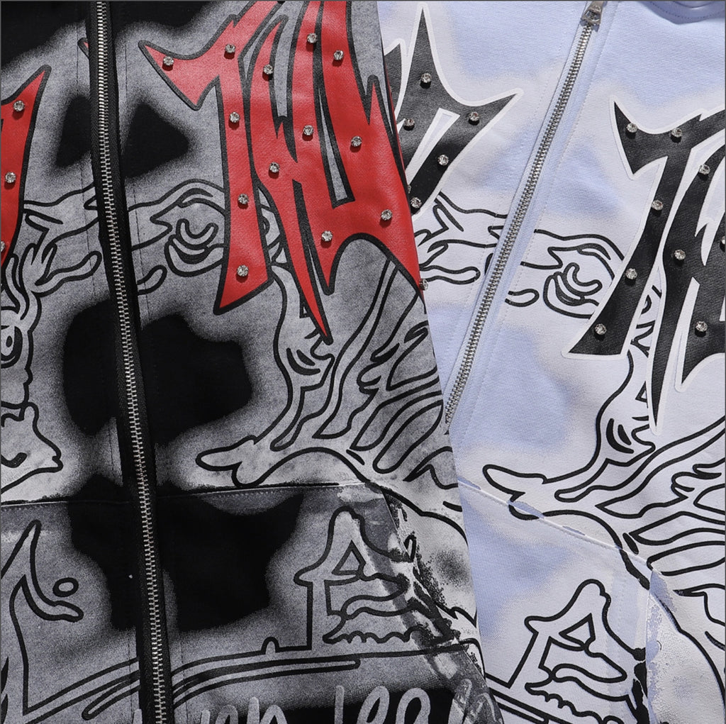 HOODIE ZIPPER MIXED EMOTION