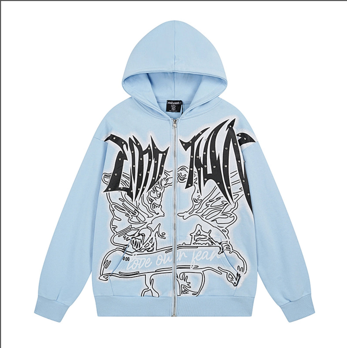 HOODIE ZIPPER MIXED EMOTION