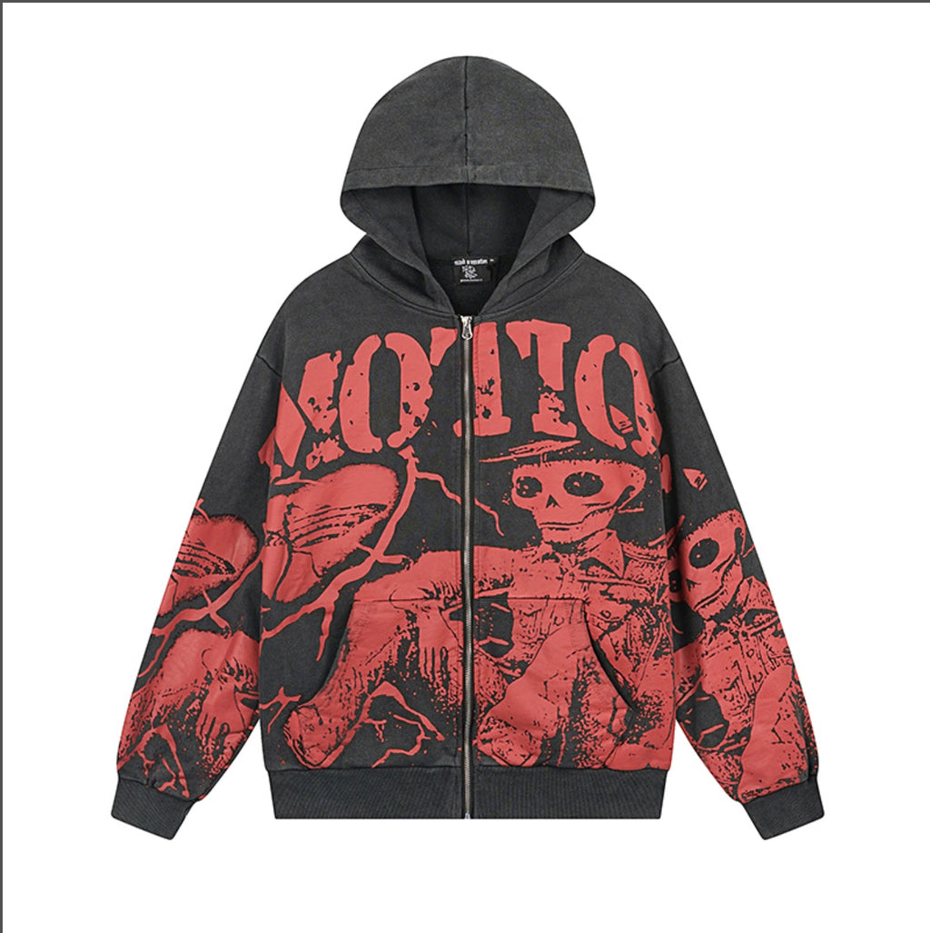 HOODIE ZIPPER MIXED EMOTION