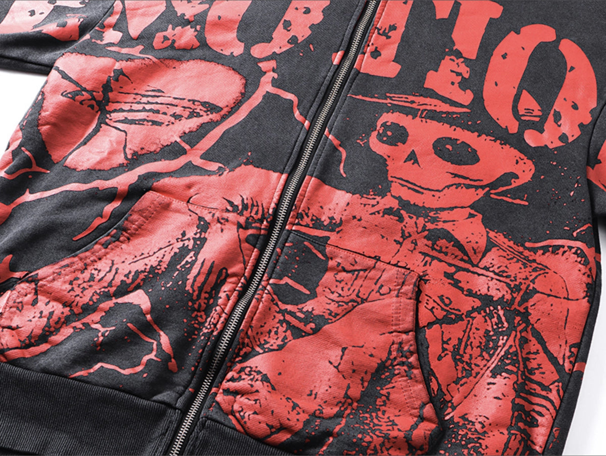 HOODIE ZIPPER MIXED EMOTION