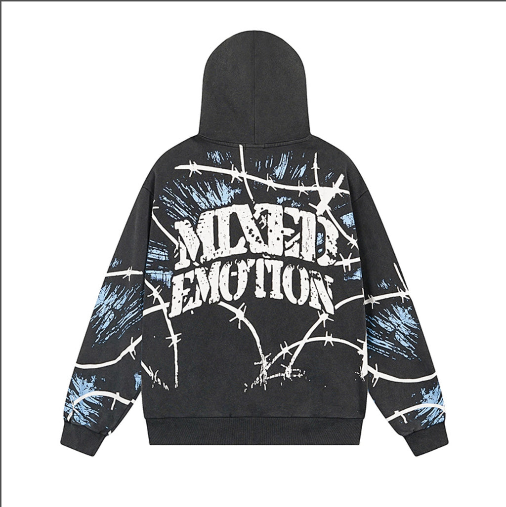 HOODIE ZIPPER MIXED EMOTION