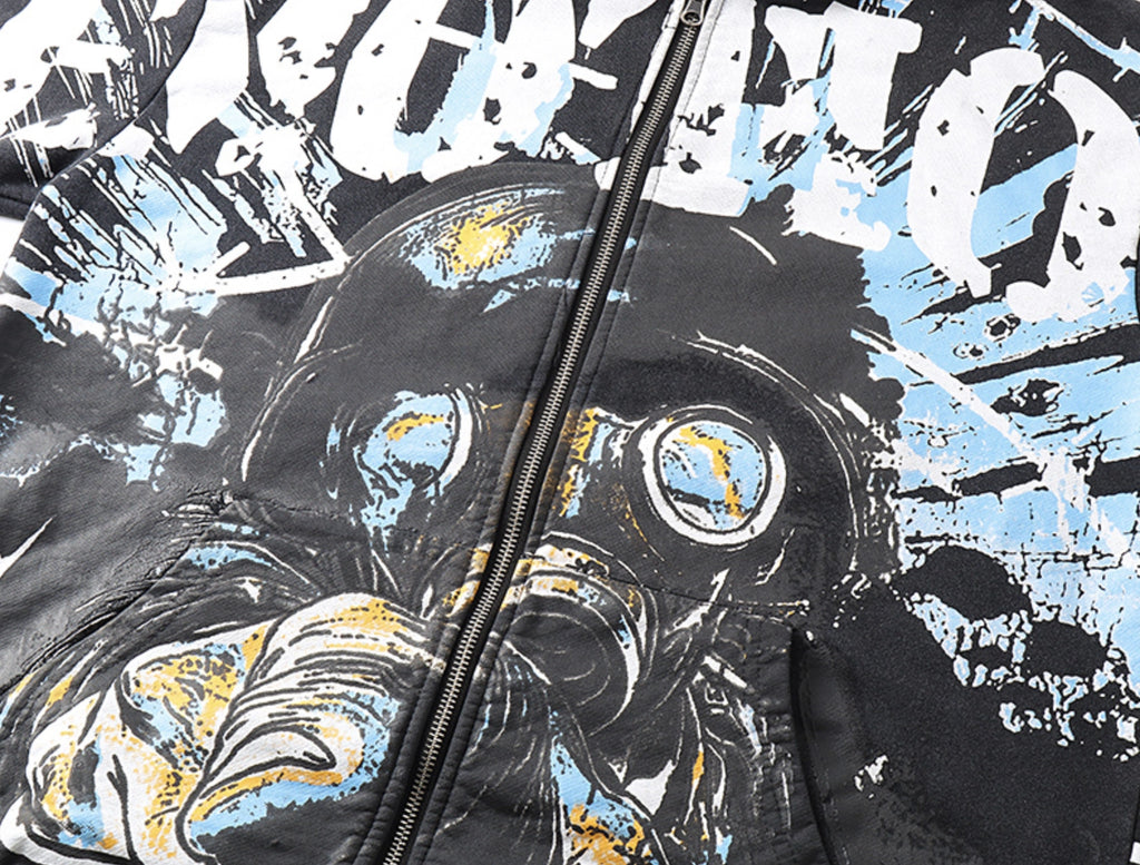 HOODIE ZIPPER MIXED EMOTION