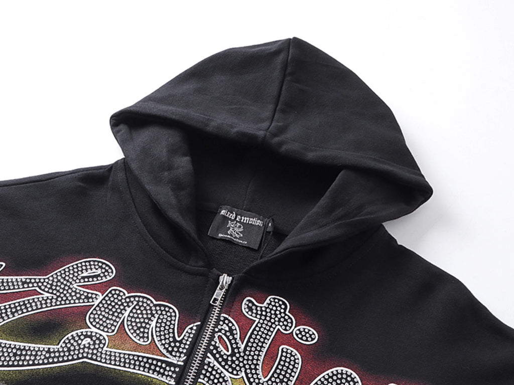 HOODIE ZIPPER MIXED EMOTION