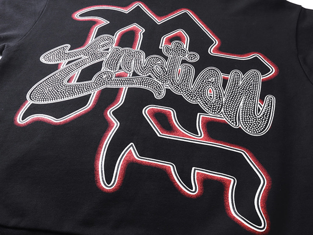 HOODIE ZIPPER MIXED EMOTION