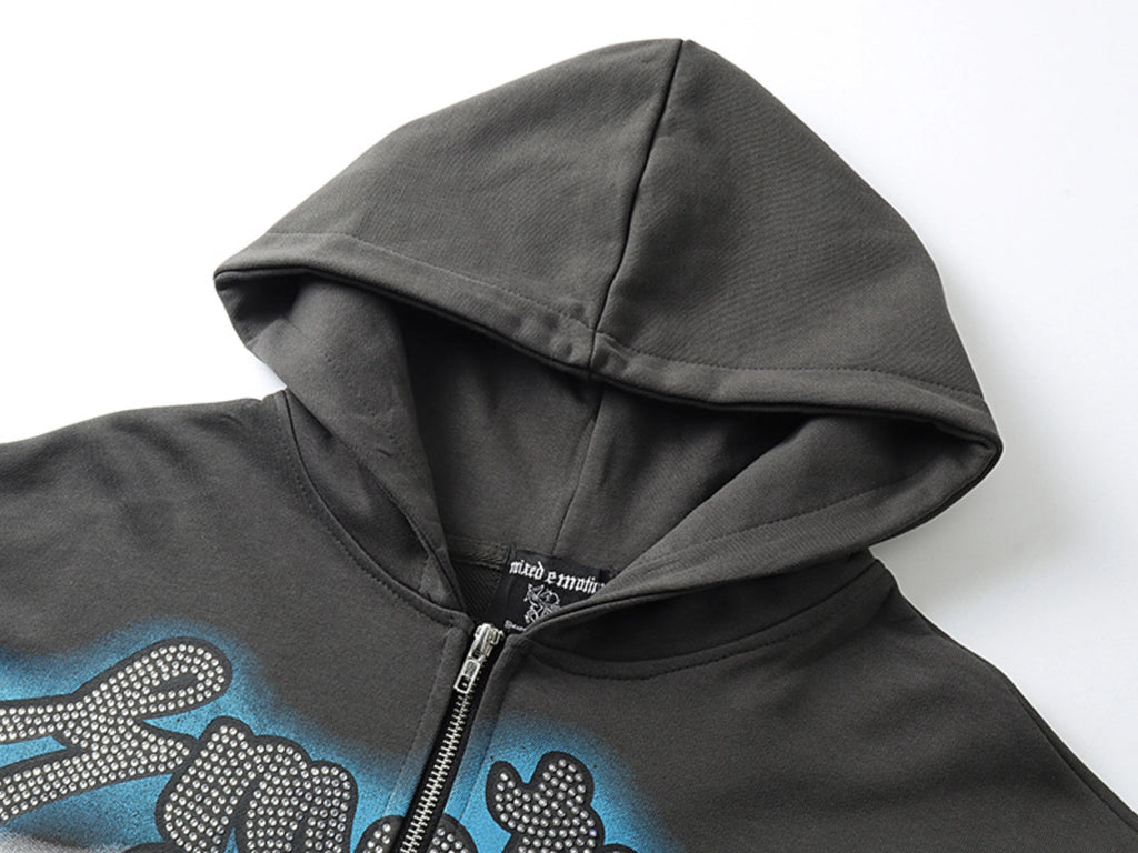 HOODIE ZIPPER MIXED EMOTION