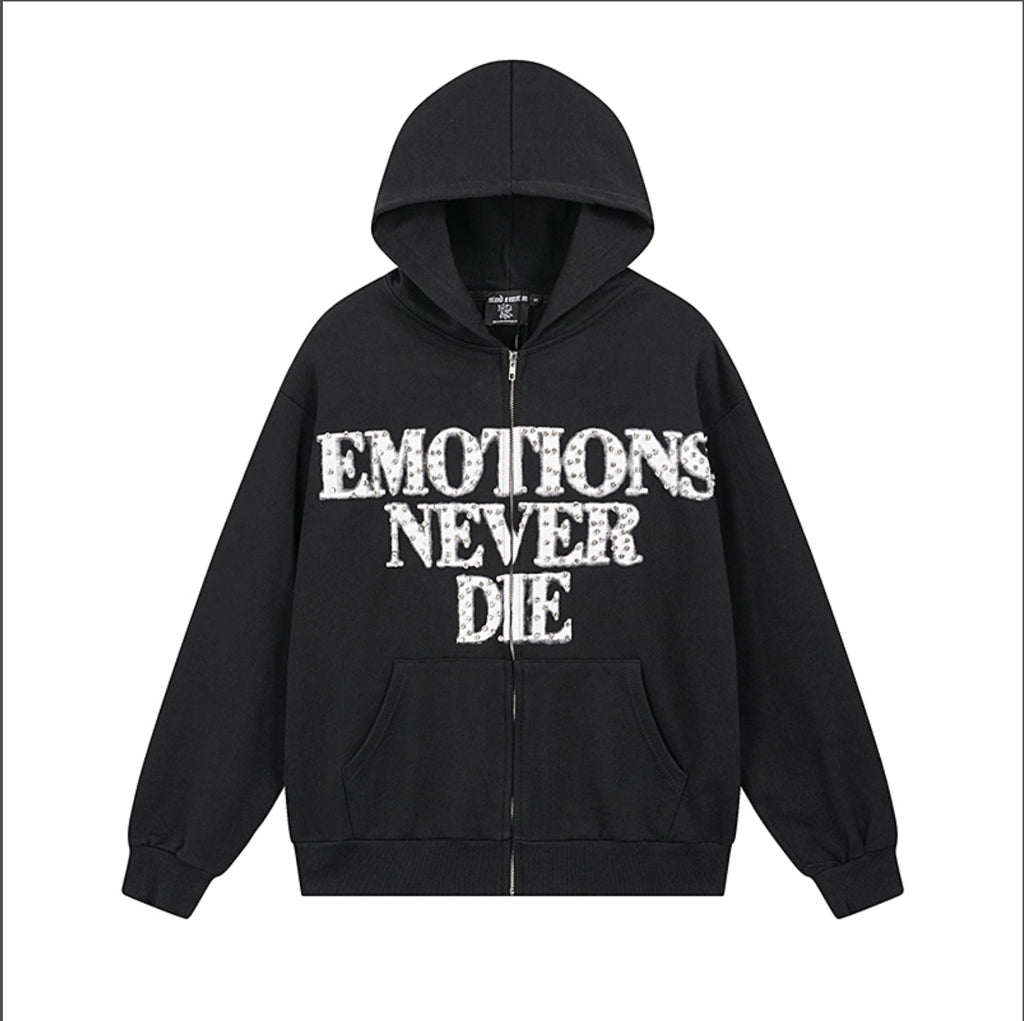 HOODIE ZIPPER MIXED EMOTION
