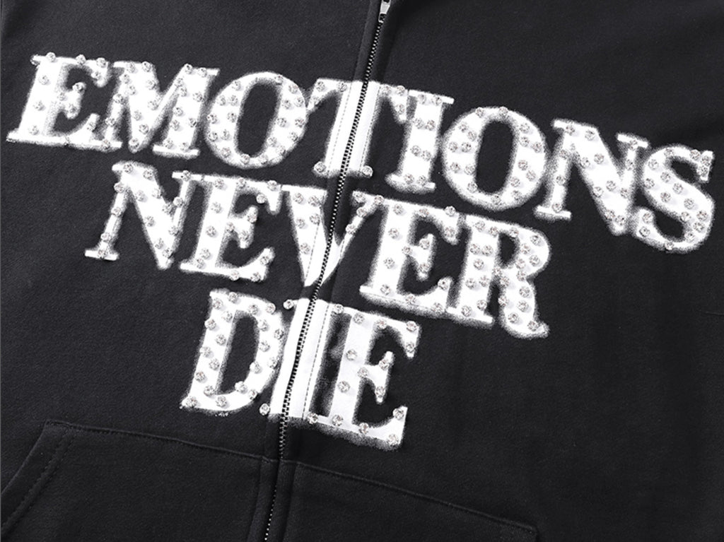 HOODIE ZIPPER MIXED EMOTION