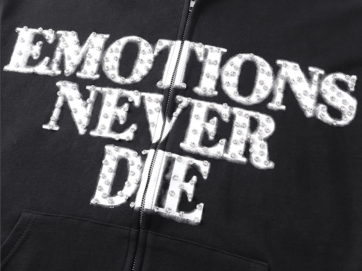 HOODIE ZIPPER MIXED EMOTION