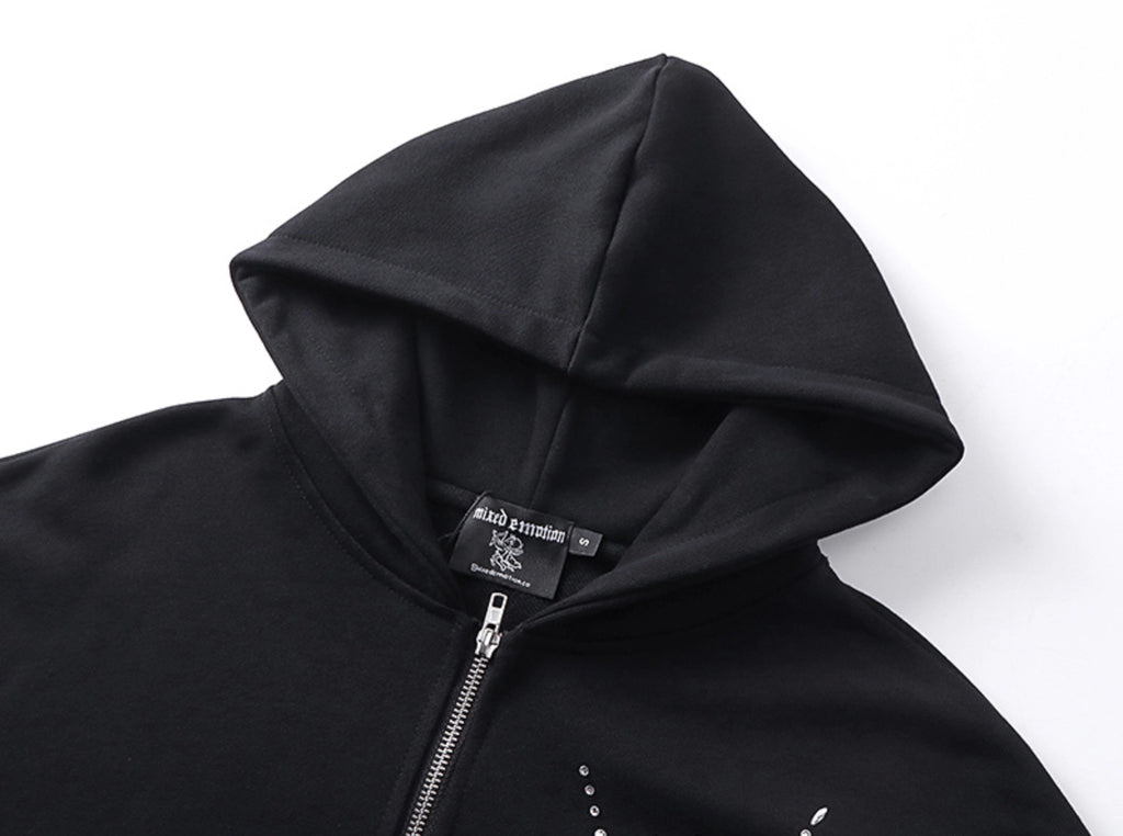 HOODIE ZIPPER MIXED EMOTION
