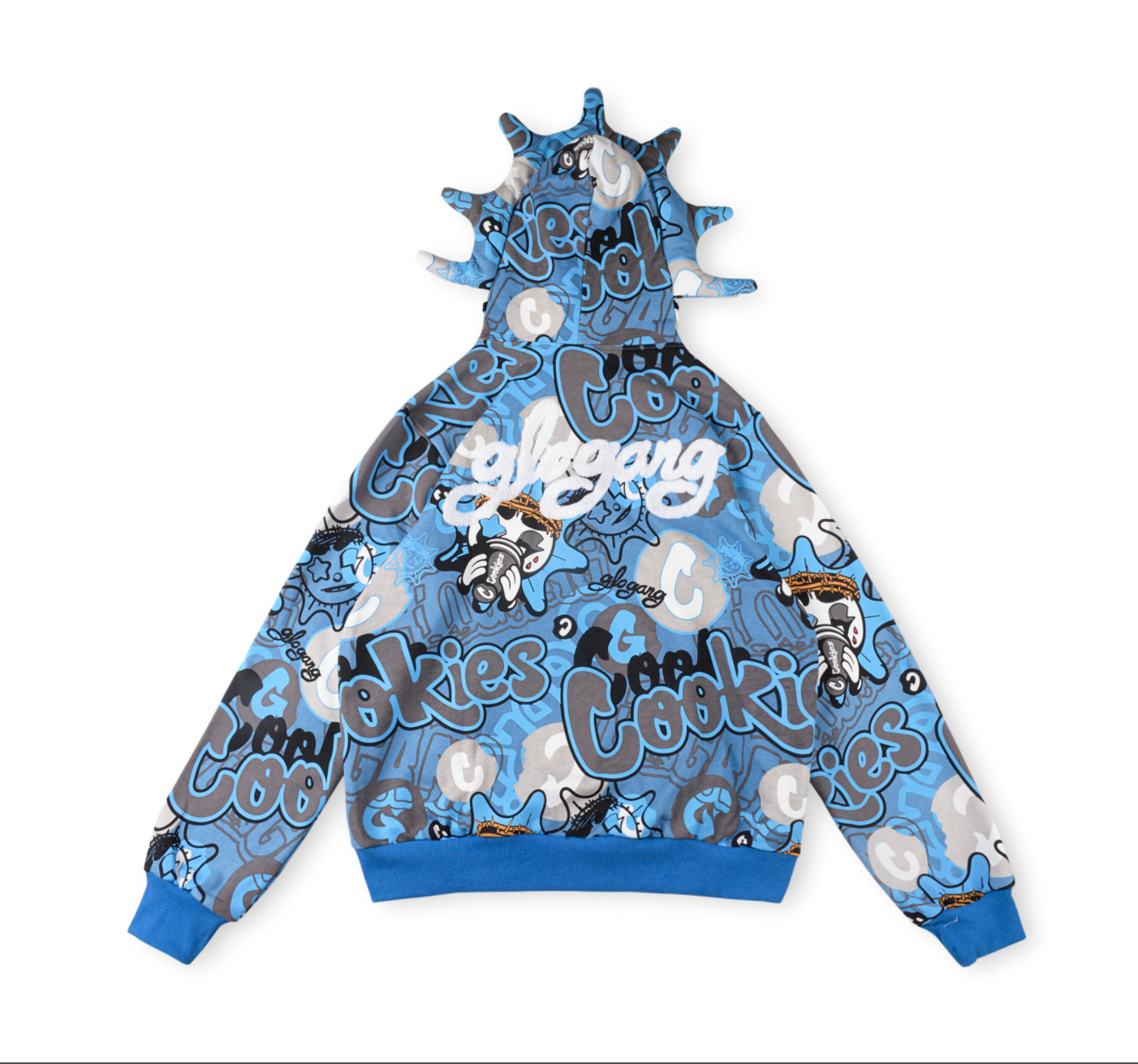 HOODIE ZIPPER GLO GANG X COOKIES AOP