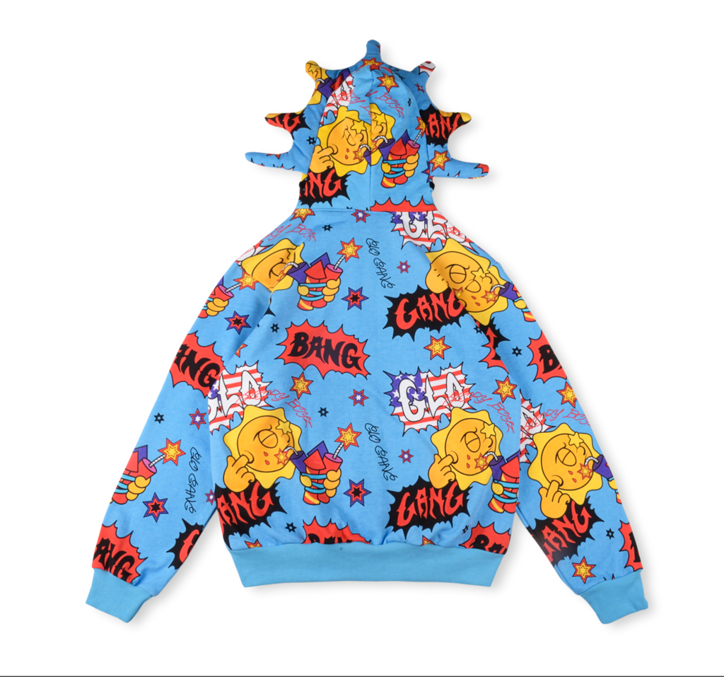 HOODIE ZIPPER GLO GANG BANG