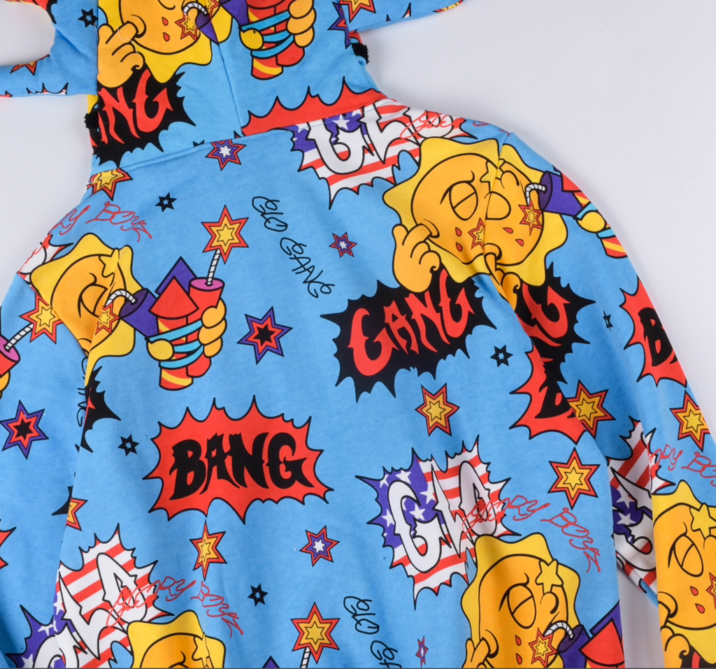 HOODIE ZIPPER GLO GANG BANG