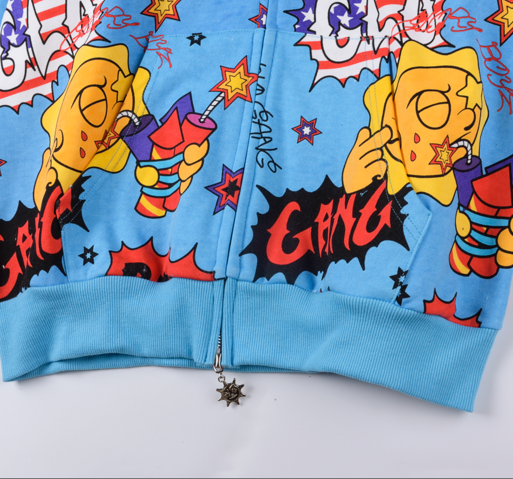 HOODIE ZIPPER GLO GANG BANG