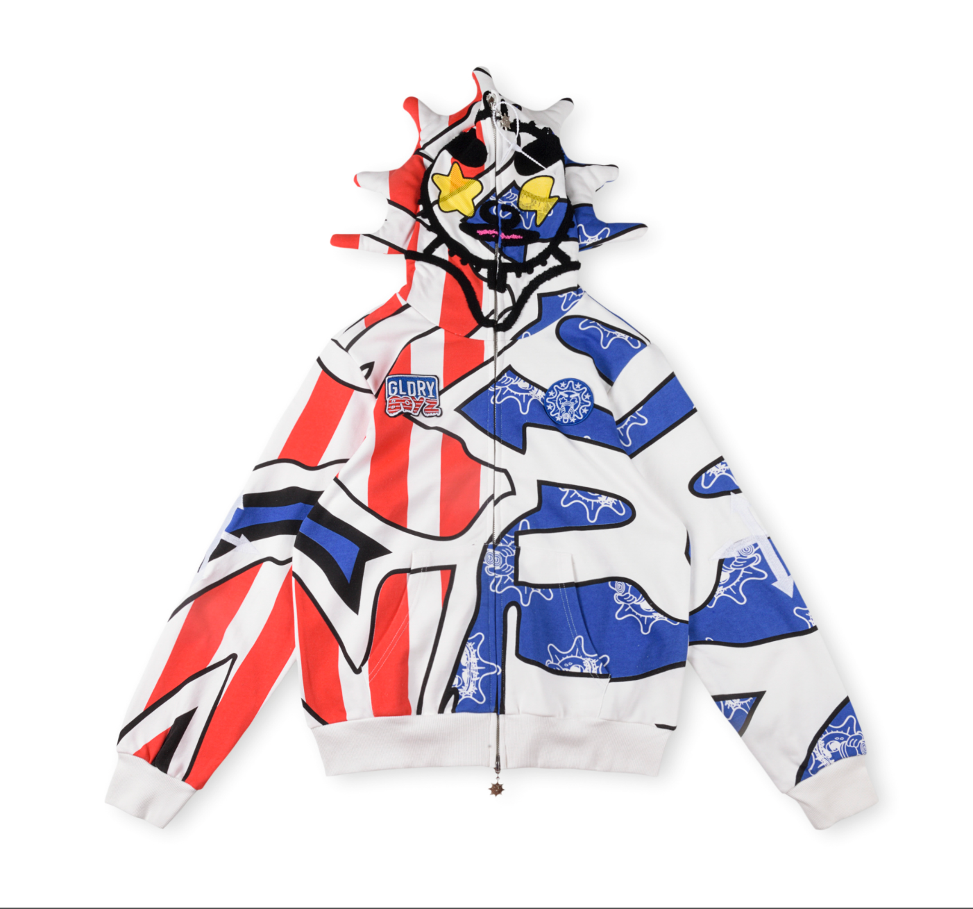 HOODIE ZIPPER GLO GANG FLAG HOODIE