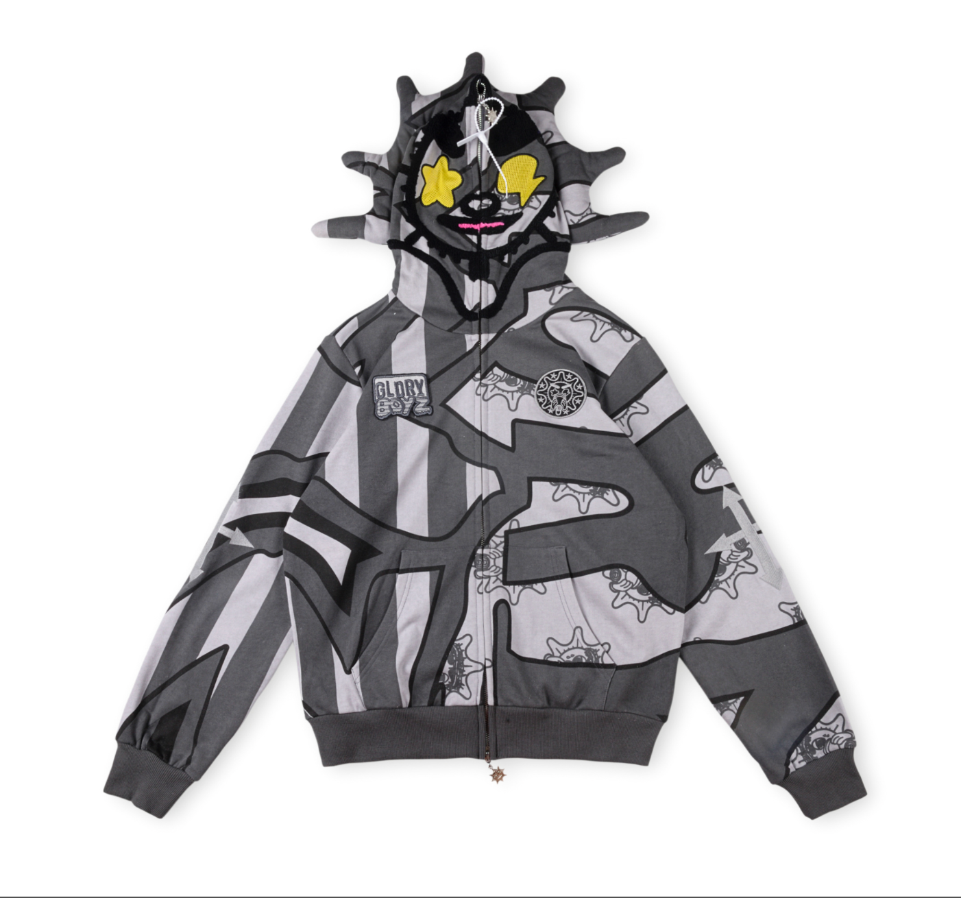 HOODIE ZIPPER GLO GANG FLAG HOODIE