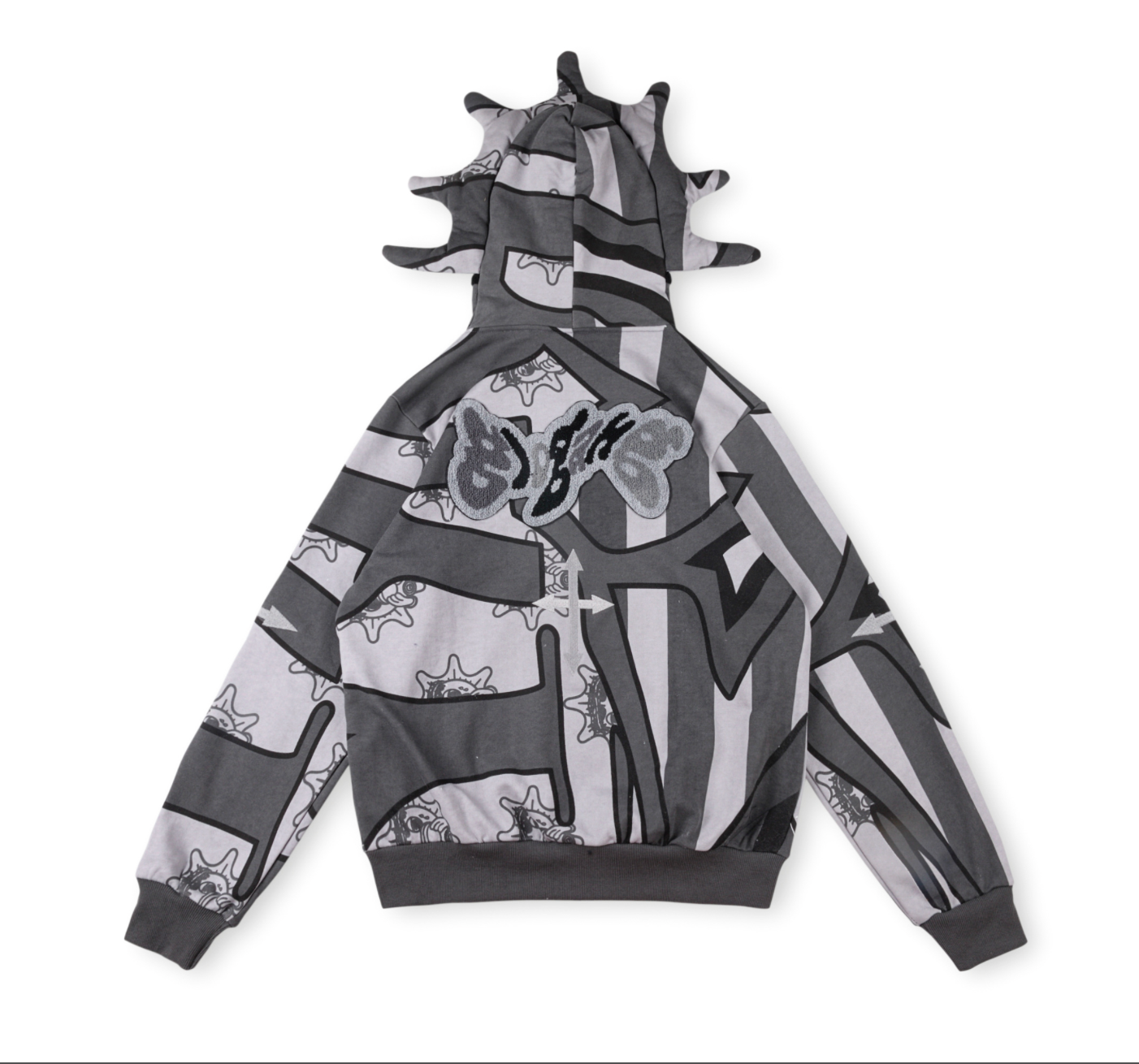 HOODIE ZIPPER GLO GANG FLAG HOODIE