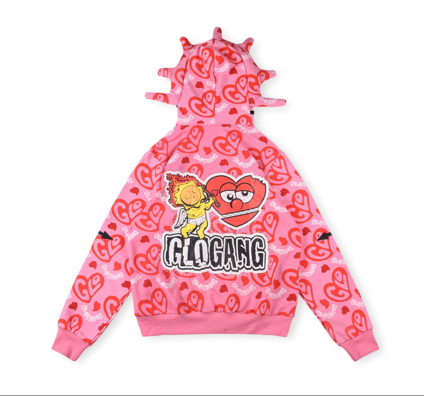 HOODIE ZIPPER GLO GANG I HEART