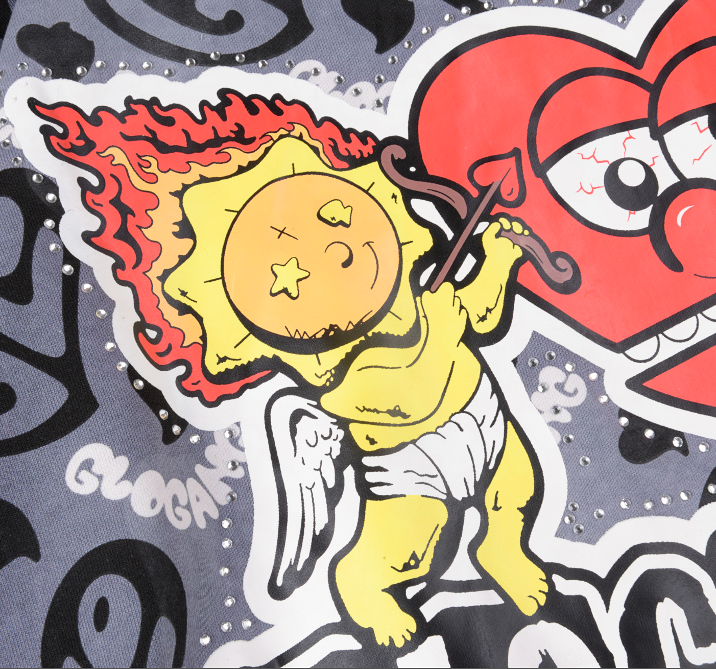 HOODIE ZIPPER GLO GANG I HEART