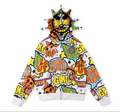 HOODIE ZIPPER GLO GANG GRAFFITI