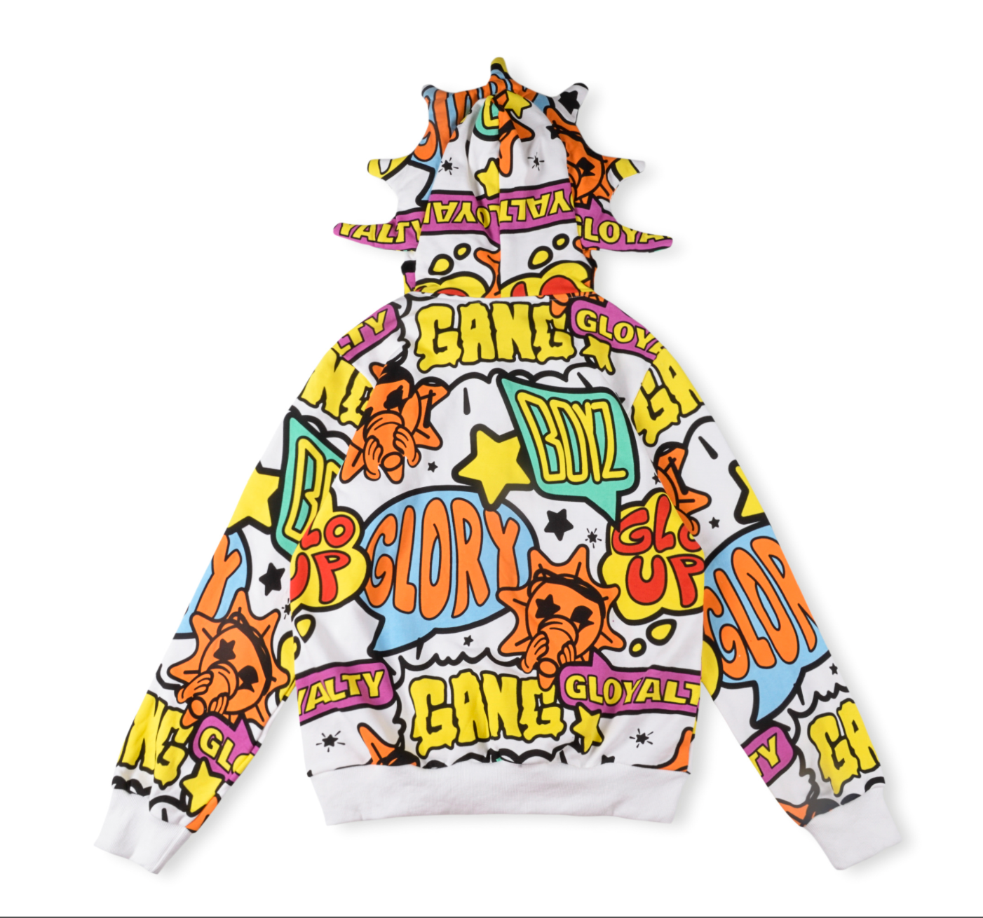 HOODIE ZIPPER GLO GANG GRAFFITI