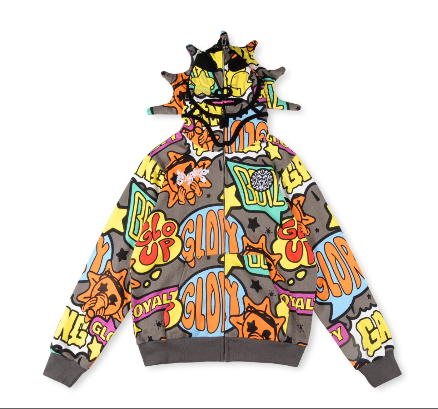 HOODIE ZIPPER GLO GANG GRAFFITI