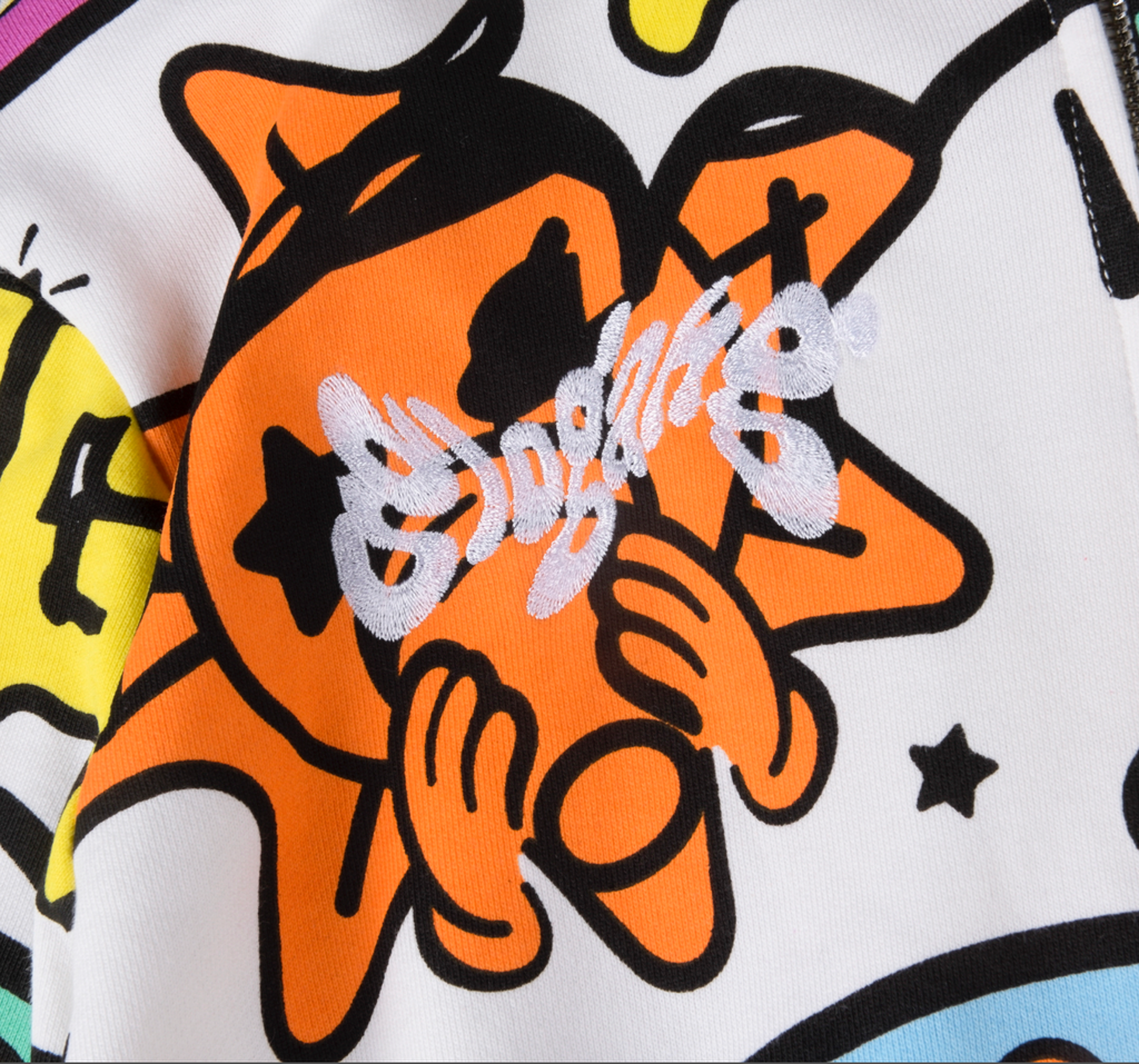 HOODIE ZIPPER GLO GANG GRAFFITI