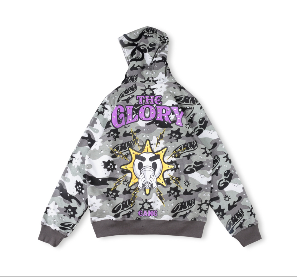 HOODIE ZIPPER GLO GANG CAMO