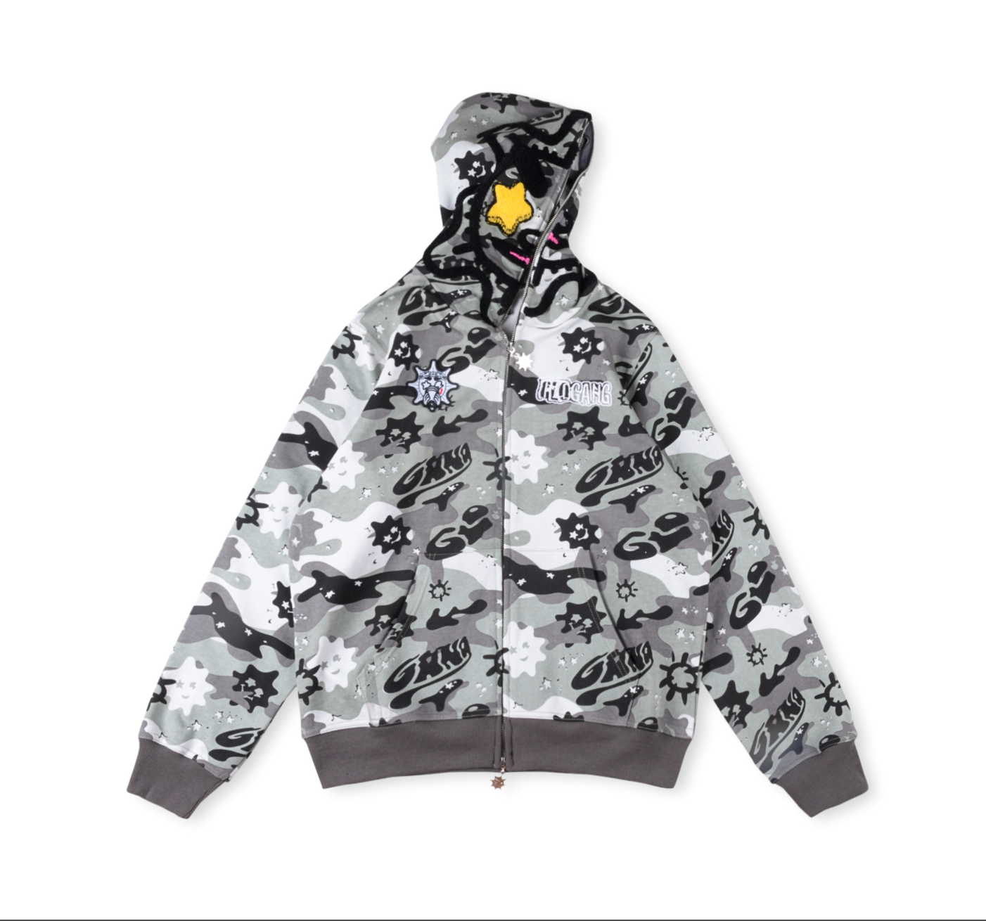 HOODIE ZIPPER GLO GANG CAMO