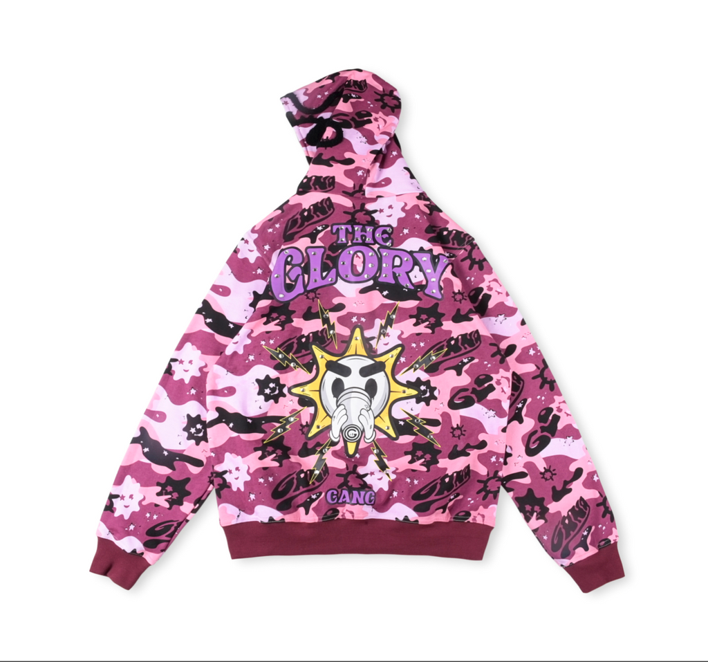 HOODIE ZIPPER GLO GANG CAMO