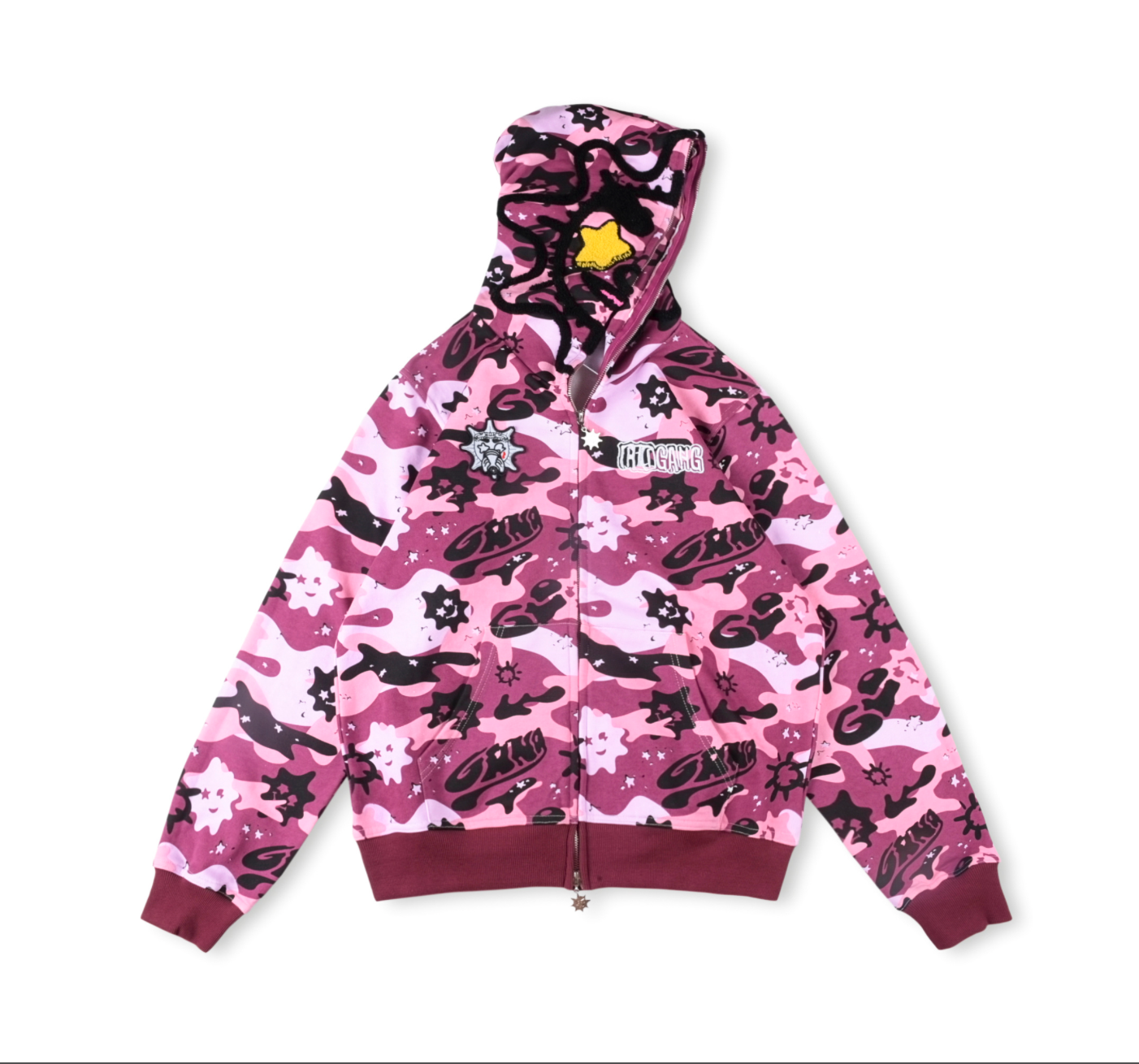 HOODIE ZIPPER GLO GANG CAMO