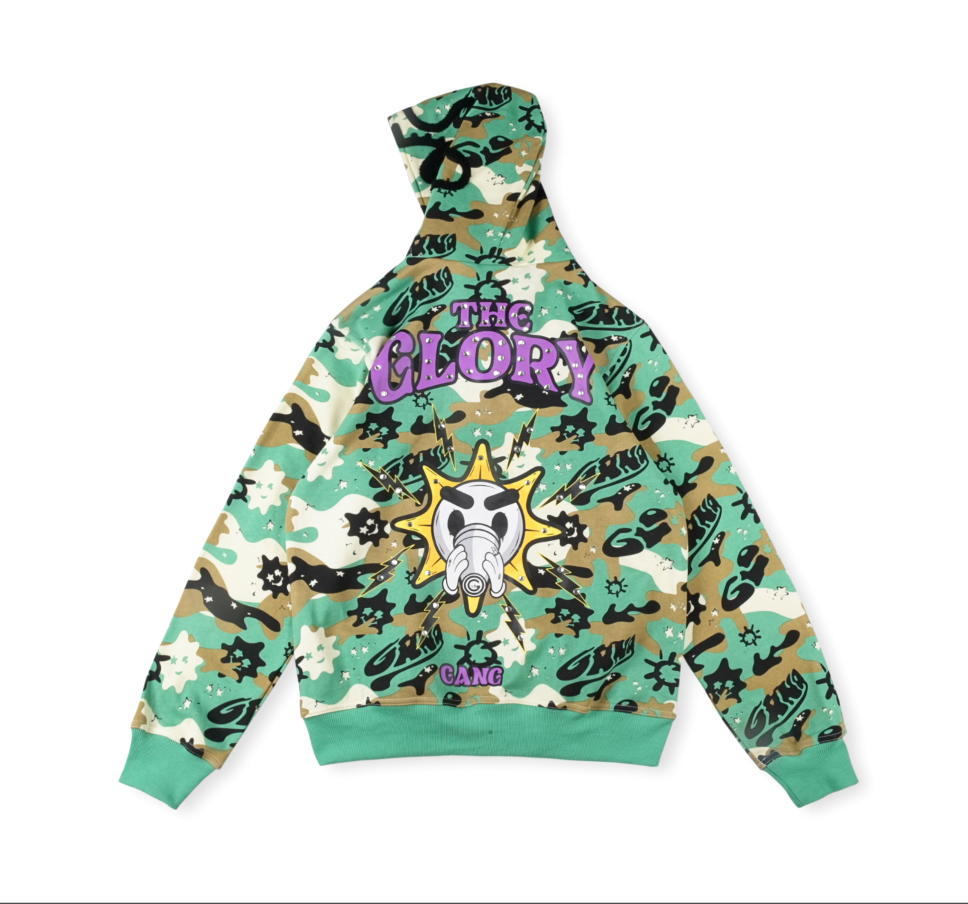HOODIE ZIPPER GLO GANG CAMO